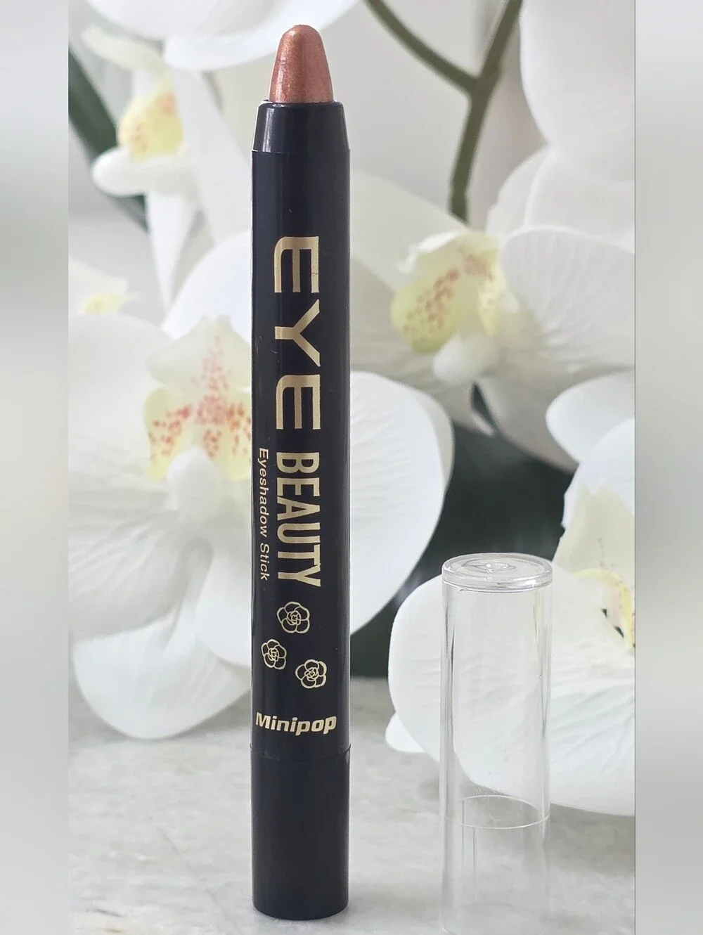 New Eye Beauty Eyeshadow Stick Shade 05 Rose Gold Shimmer Minipop